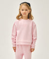Marithé François Girbaud Kids Wide Boots Cut Crop Sweat Set-Up Oatmeal