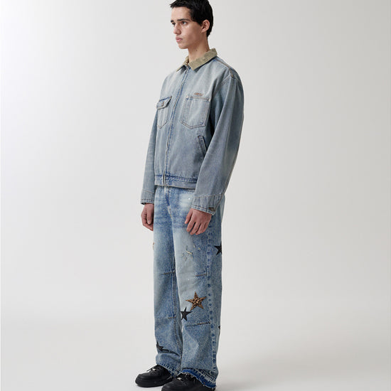 Mahagrid Dungaree Denim Jacket