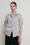 General Idea WOMAN Classic Stripe Rivet Shirt