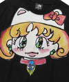 Nice Ghost Club Ghost Soul Girl Cat T-Shirt Black