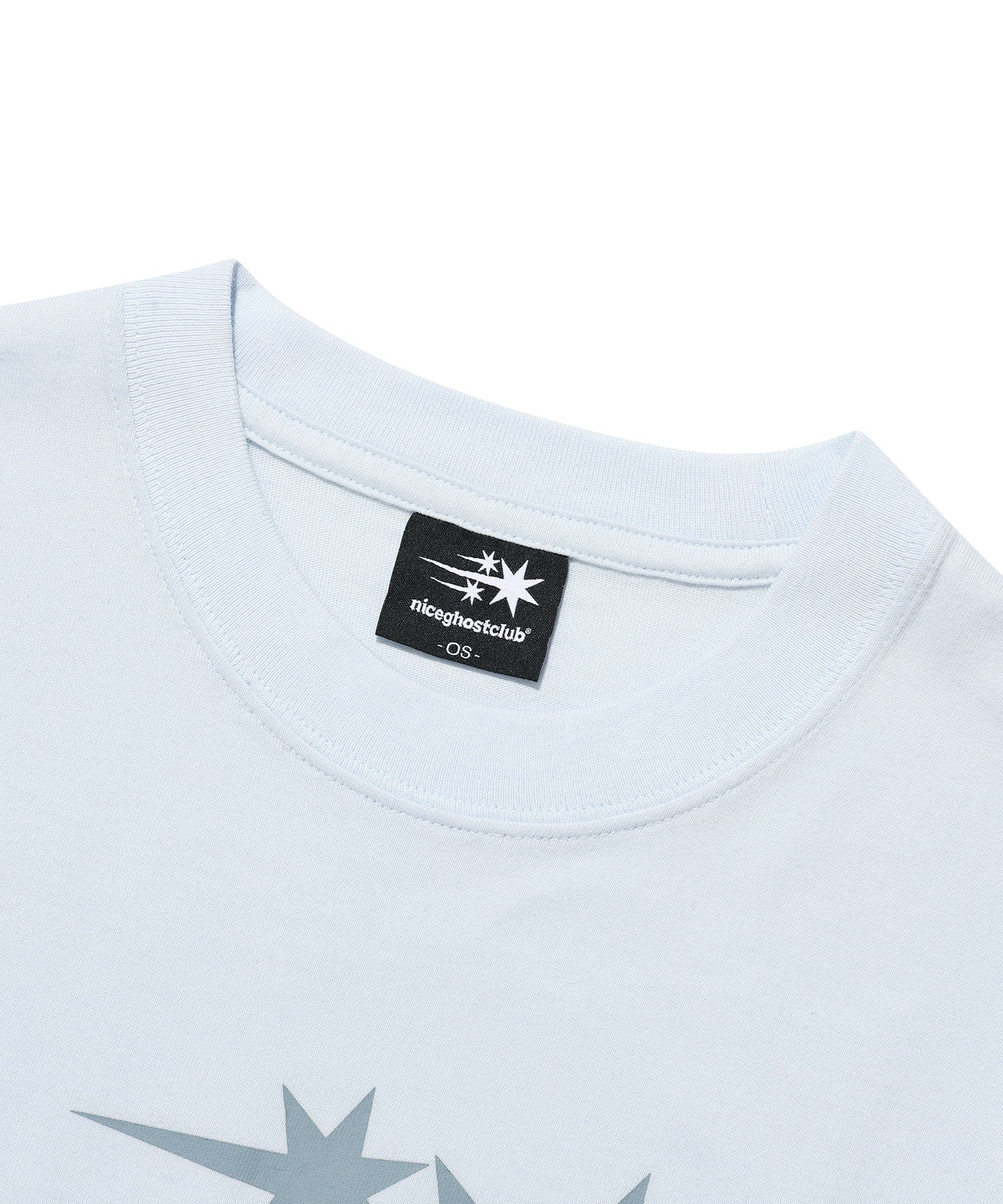 Nice Ghost Club 3 Stars Symbol Crop Slim Tee