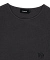 Mahagrid Cut Off Long Sleeve Knit