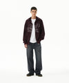 Mahagrid Embroidered Splatter Denim Pant