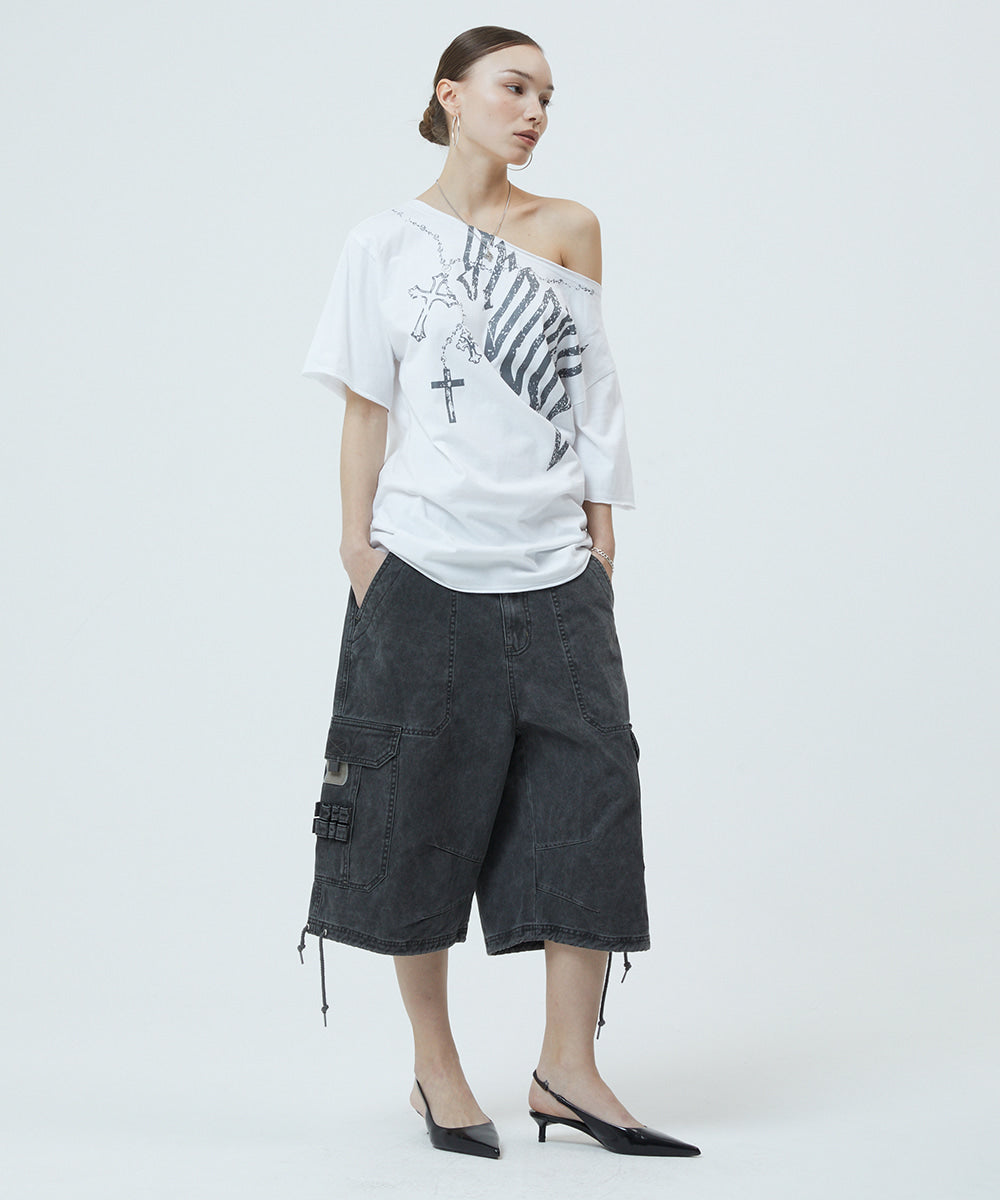 Mahagrid Bermuda Utility Cargo Shorts