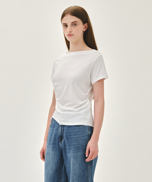 Marithé François Girbaud W WAIST SHIRRING TEE