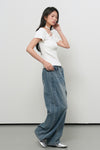 General Idea WOMAN Unbalanced Ribbed Strap Half Knit