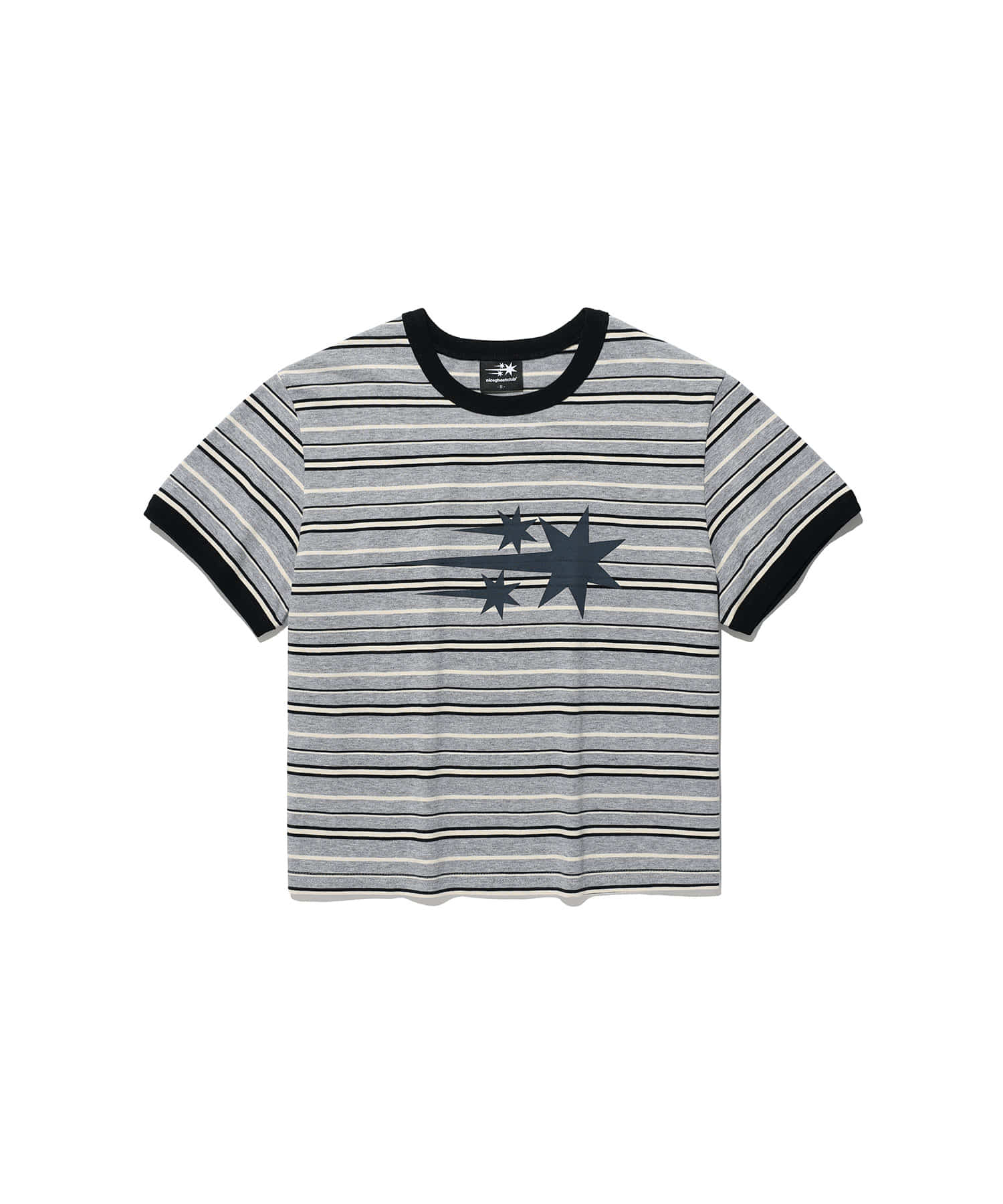 Nice Ghost Club Stripe 3 Star Basic Ringer Tee
