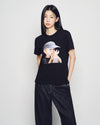 ADLV Women's ADLV Baby Face Cap Boy Short Sleeve T-Shirt