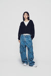 ADLV Woman Basic Logo Crop Cardigan
