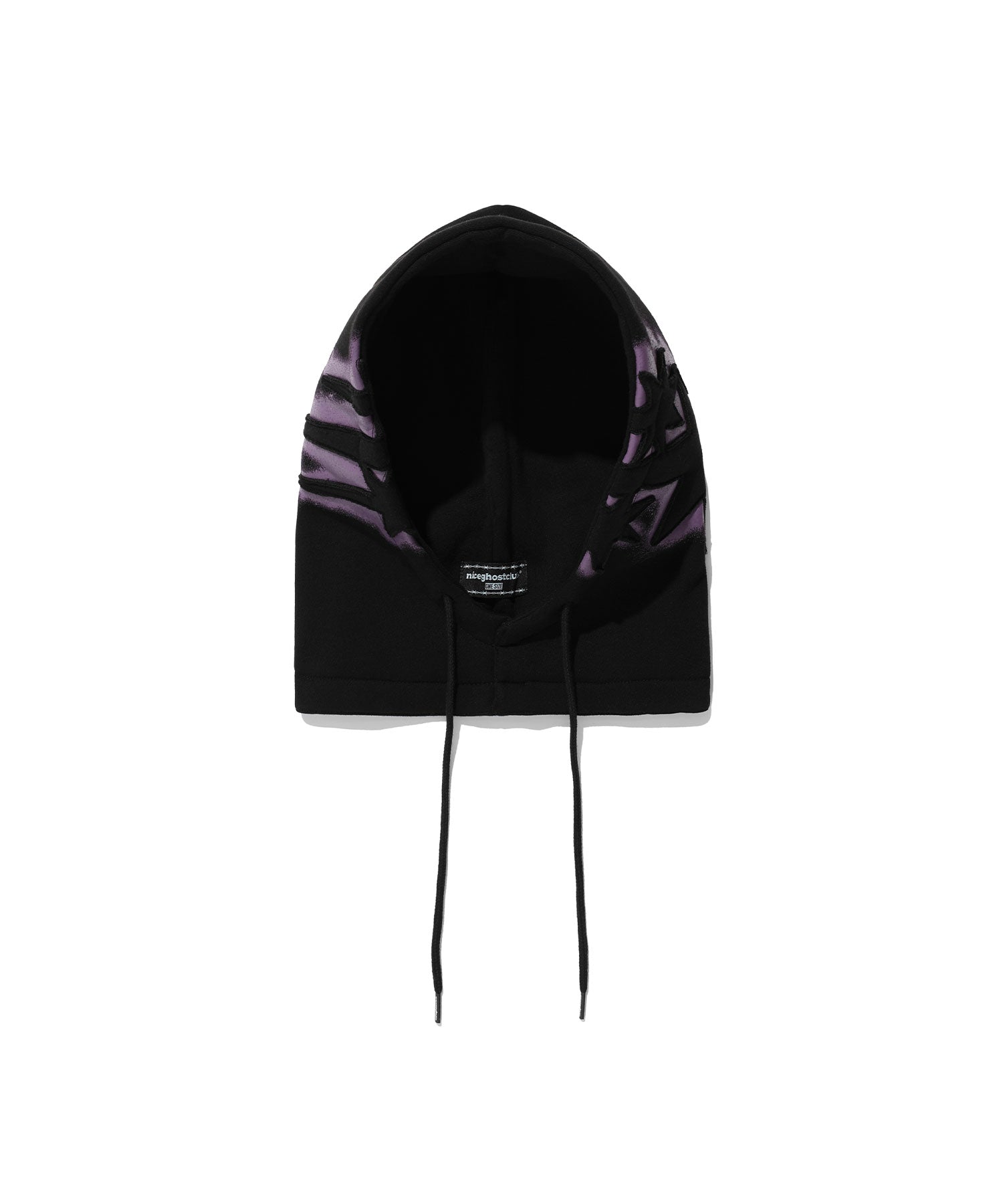 Nice Ghost Club Spray Paint 3Star Hoodie [Black]