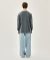 Marithé François Girbaud New M Low-Waist Tuck Wide Denim Pants Blue