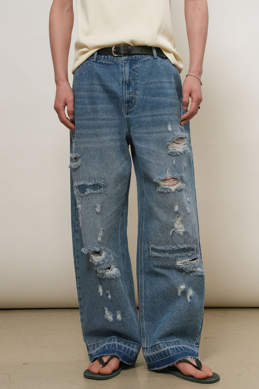 General Idea MAN Destroyed Denim Pants