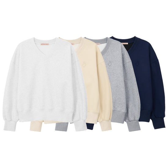 Bitter Cells Essential V Neck Sweat Shirt - 4 Colors
