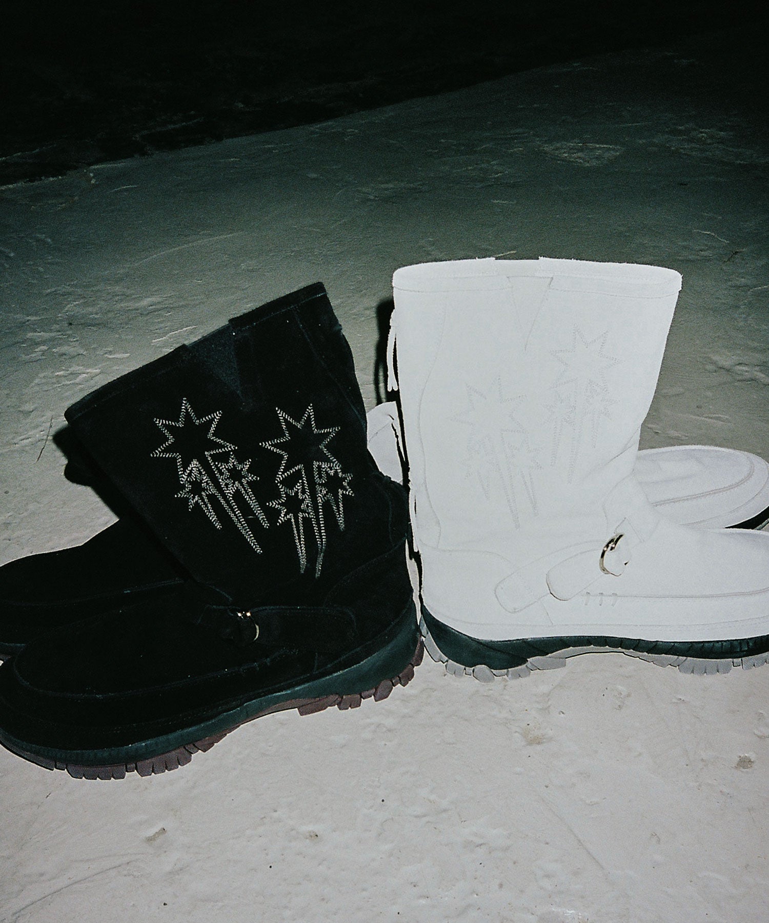 Nice Ghost Club [x nottz] Western Long Boots