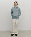 Marithé François Girbaud Classic Logo Embroidery Hoodie (Brushed) Charcoal