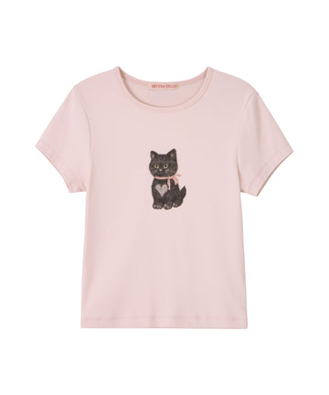 Bitter Cells Kitty Cherry Tee
