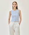 Marithé François Girbaud W BUTTON UP SLEEVELESS