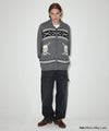 Mahagrid Skull Cowichan Knit Sweater
