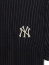 MLB Women's Basic Street Ribbed Short Sleeve Knit Pullover