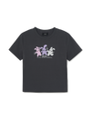 MLB Women's Small Bunny Graphic Slim Semi Crop T-shirts