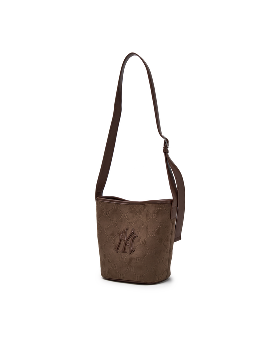 MLB Monogram Suede Bucket Bag