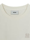 MLB Women's Dia Monogram Tonal Jacquard Crop T-Shirts