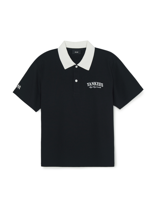MLB Basic Small Letter Comfortable Fit Polo T-Shirts