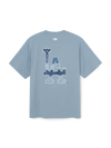 MLB Vintage Denimlike Monogram Big Lux Over Fit T-shirt