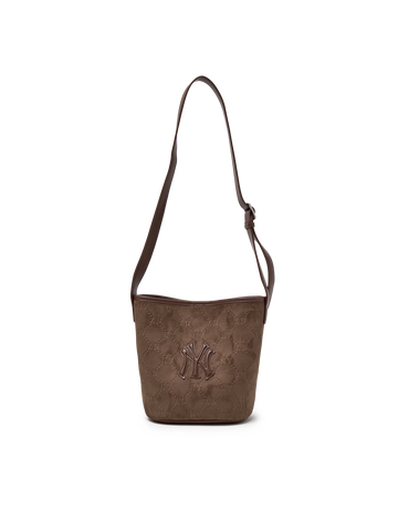 MLB Monogram Suede Bucket Bag