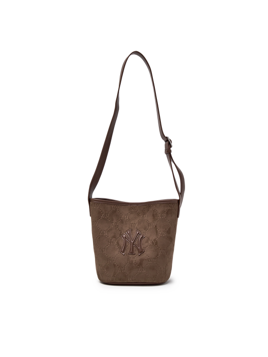 MLB Monogram Suede Bucket Bag