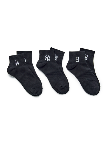 MLB Small Logo Low Socks 3Pairs Set