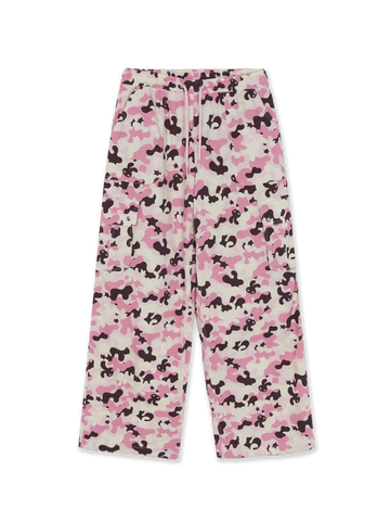 MLB Women's Camo Low Rise Cotton Cargo Wide Pants