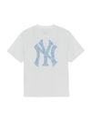 MLB BASIC LACE MEGA LOGO OVER FIT T-shirt