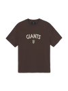 MLB Lettering Logo Point Semi Over-Fit T-shirts