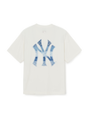MLB Vintage Denimlike Monogram Big Lux Over Fit T-shirt