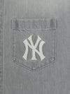 MLB Basic Small Logo Summer Tencel Short Sleeve Denim Shirt