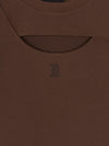 MLB Women's Cut Out Detail Slim Semi Crop T-Shirts