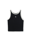 MLB Women's Basic Ringer Crop Sleeveless T-shirt