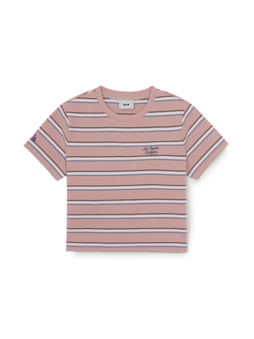 MLB Women's Sportive Stripe Crop T-Shirts