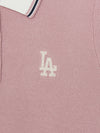MLB Women's Varsity Color Block Polo Short Sleeve Knit Pullover