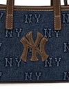 MLB Classic Monogram Denim Embo Mini Cross Bag