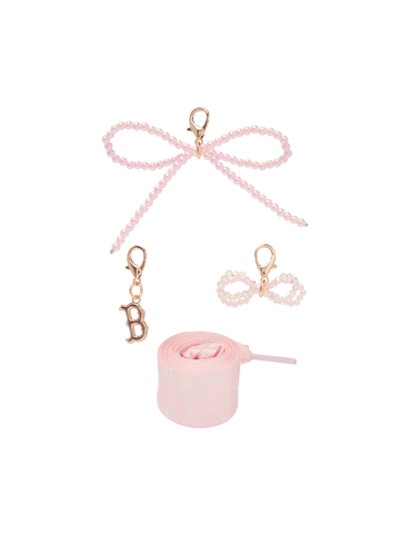 MLB Team Logo Pearl Ribbon Shoelace Set