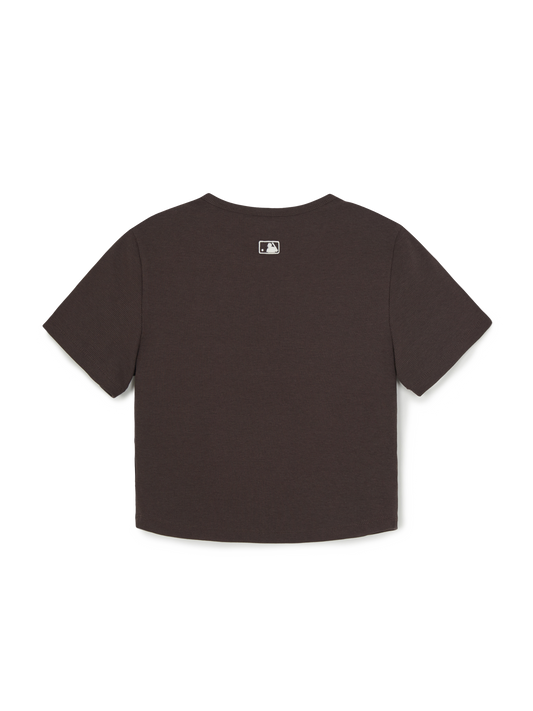 MLB Women's Vintage Slim Henley Neck T-shirt