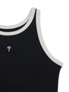 MLB Women's Basic Ringer Ribbed Sleeveless Ops