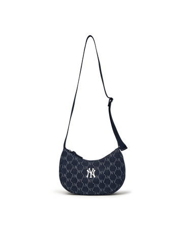 MLB Dia Monogram Denim Jqd Hobo Bag