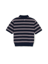 MLB Women's Varsity Stripe Crop Polo T-shirt