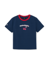 MLB Women's Summer Fruits Lifestyle Slim Semi Crop Ringer T-shirts