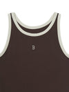 MLB Women's Basic Ringer Ribbed Sleeveless Ops