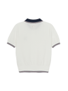 MLB Women's Varsity Color Block Polo Short Sleeve Knit Pullover