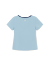 MLB Women's Basic Square Neck Slim Fit T-shirt